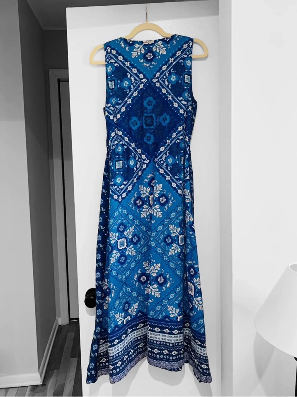 Johnny Was Drawstring Linen Tank Dress Midi Size S - Picture 4 of 11